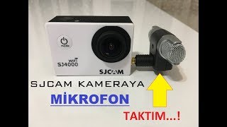 SJCAM AKSİYON KAMERASINA MİKROFON TAKTIM