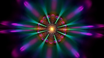 4K Spinning Colorful Sparkling Star Waves 2160p Motion Background