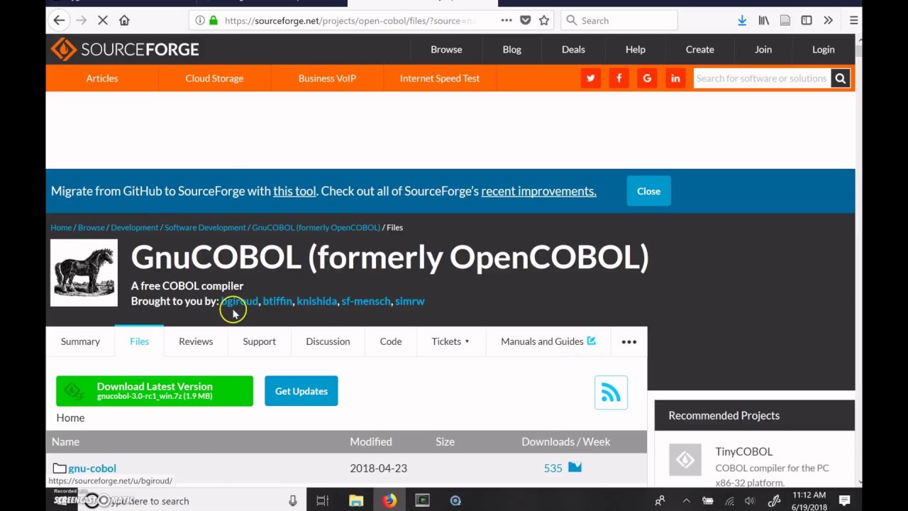 Installing Gnu Cobol Opencobol Under Cygwin On Windows 10 Youtube