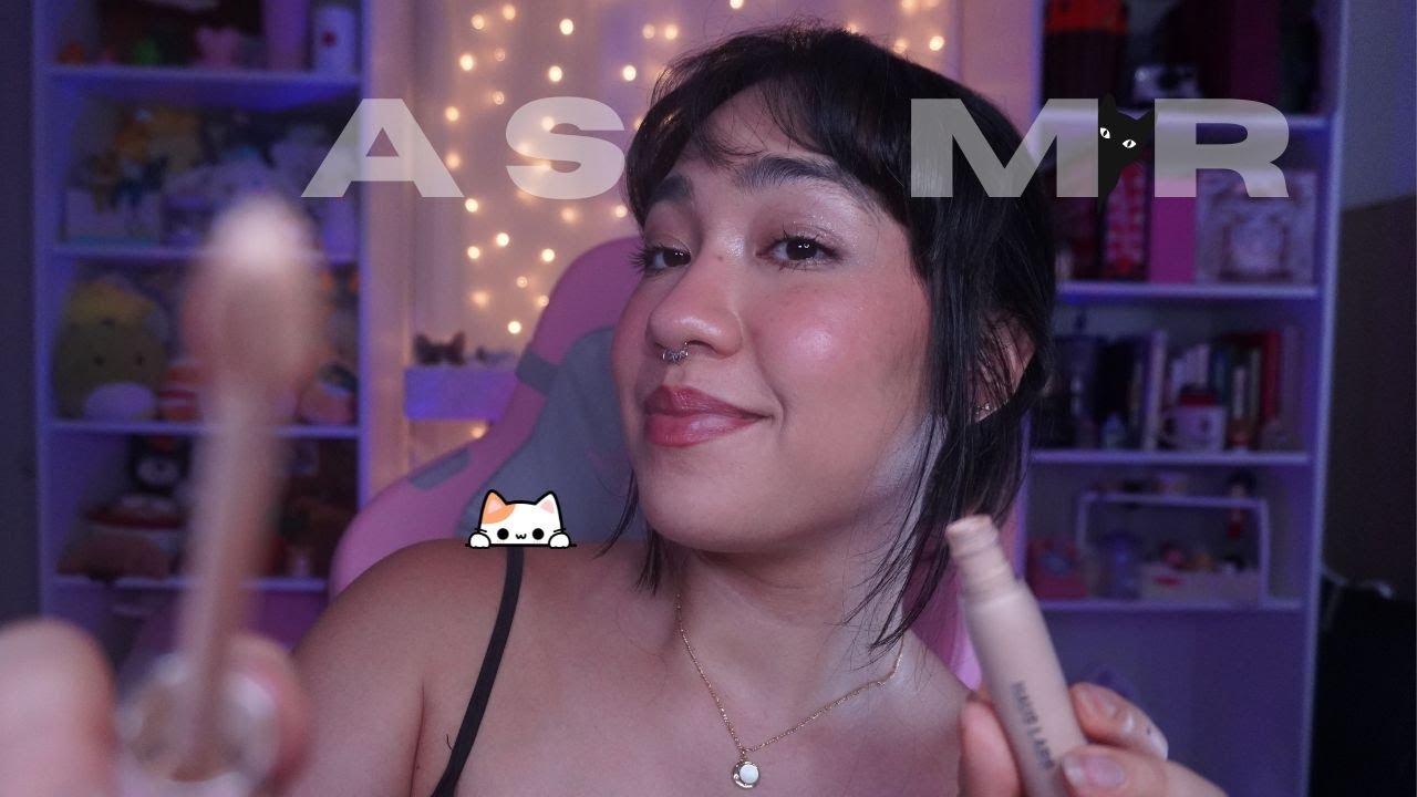 ASMR Doing Your Makeup (fast and aggressive)