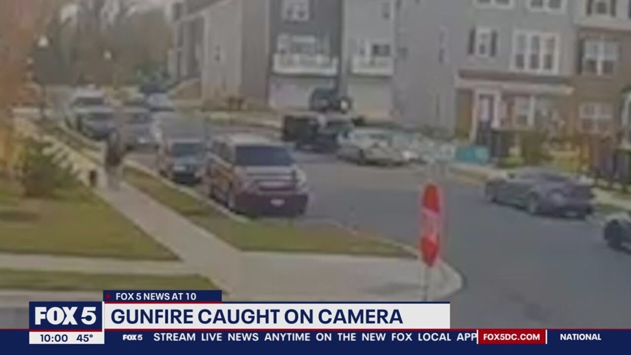 Gunfire caught on camera in Prince George's County neighborhood