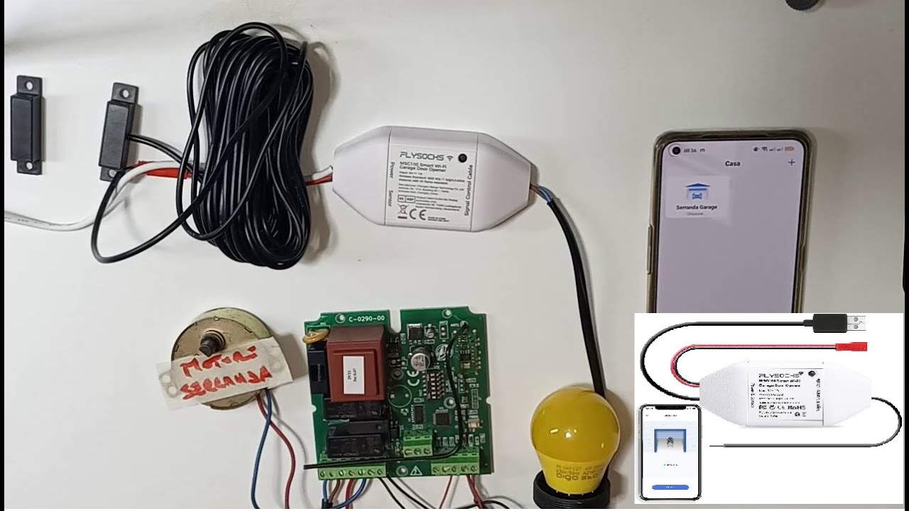 APRIPORTA GARAGE WIFI CON SENSORE (COLLEGAMENTI E CONFIGURAZIONE) 