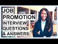 JOB PROMOTION Interview Questions & Answers! (How to PASS a Higher Position Interview)
