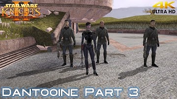 Star Wars Knights of the Old Republic 2 Restored Content Dantooine Part 3 Walkthrough (4K)