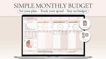 Simple Budget Spreadsheet Google Sheets⎜Step by Step Tutorial