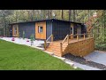2 bedroom shipping container house in the woods