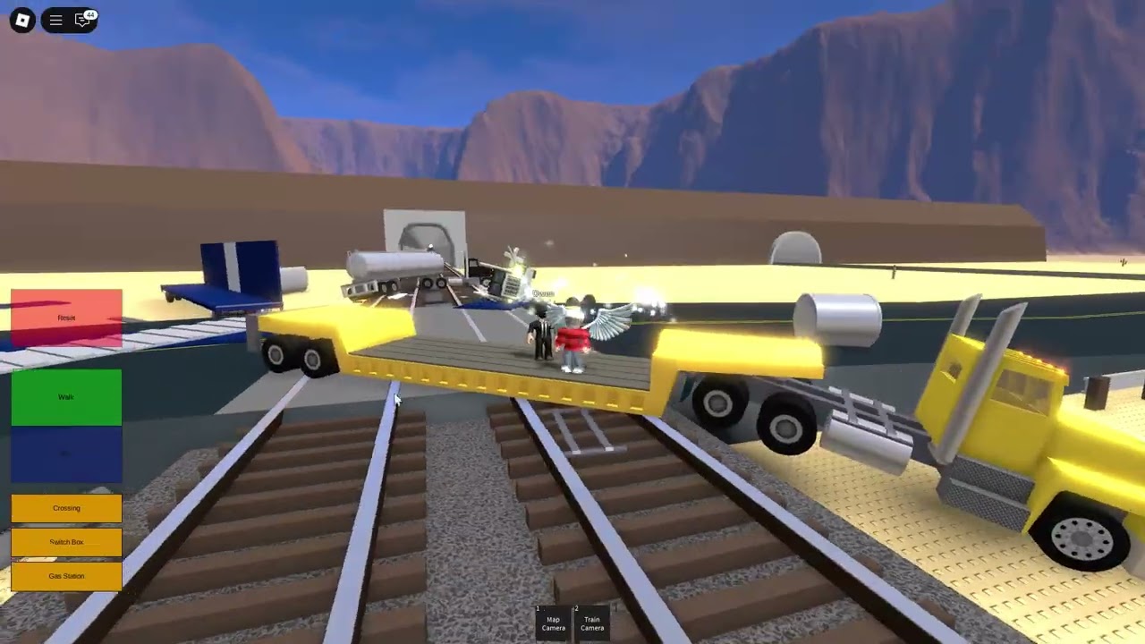 (Part6) Me derailing trains in Roblox