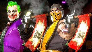 MK11 All Characters Perform The Joker Victory Poses