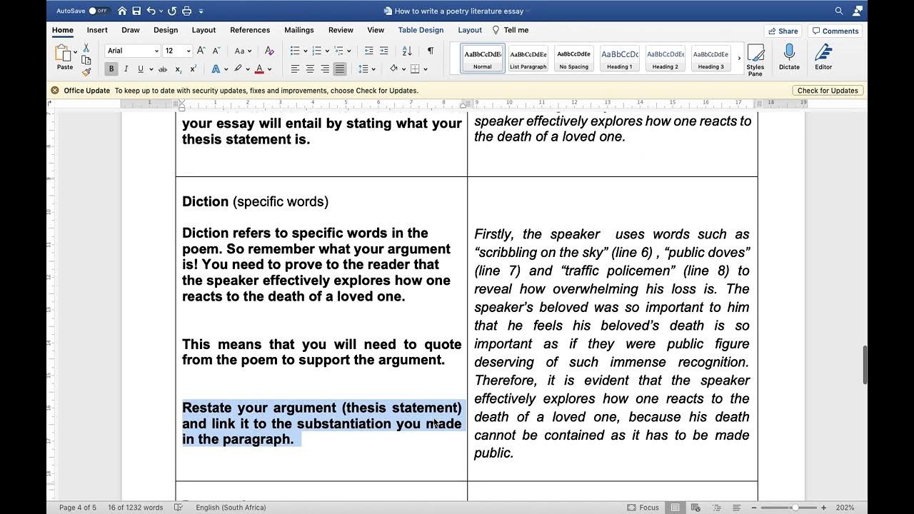 'Funeral Blues' poetry essay stepbystep guide to writing the poetry