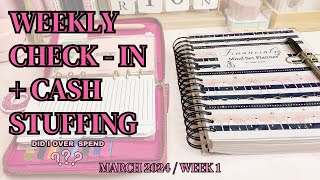 WEEKLY CHECK-IN | MARCH 2024 + CASH STUFFING | Lavishly Symone