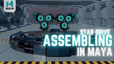 StarDrive Assembling Animation In MAYA|#maya#3d#3danimation#starship#stardrive#spaceship| Voxel Vane