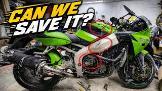 I Bought a SMASHED Kawasaki ZX6R... Can We Make It a Track Weapon?