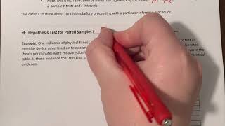 Chapter 24 Notes: Paired Samples