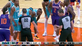 Jalen McDaniels' late technical catches Suns commentators off guard 😂 | NBA on ESPN