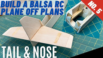 How to Build a Balsa RC Plane Off Plans: No. 5 Cutting tail section templates and nose blocks