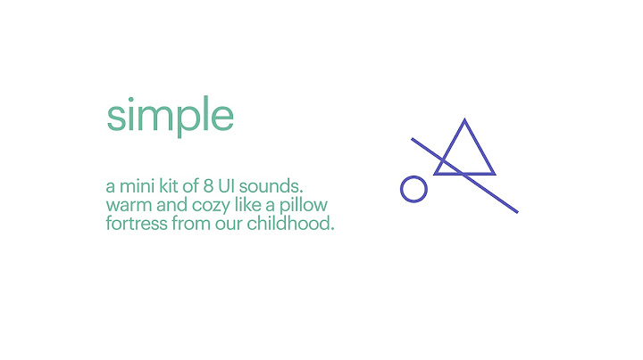 Simple UI Sounds