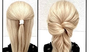 Быстрый и Красивый хвост.Красивые прически пошагово.Fast and beautiful tail.BEAUTIFUL HAIRSTYLES