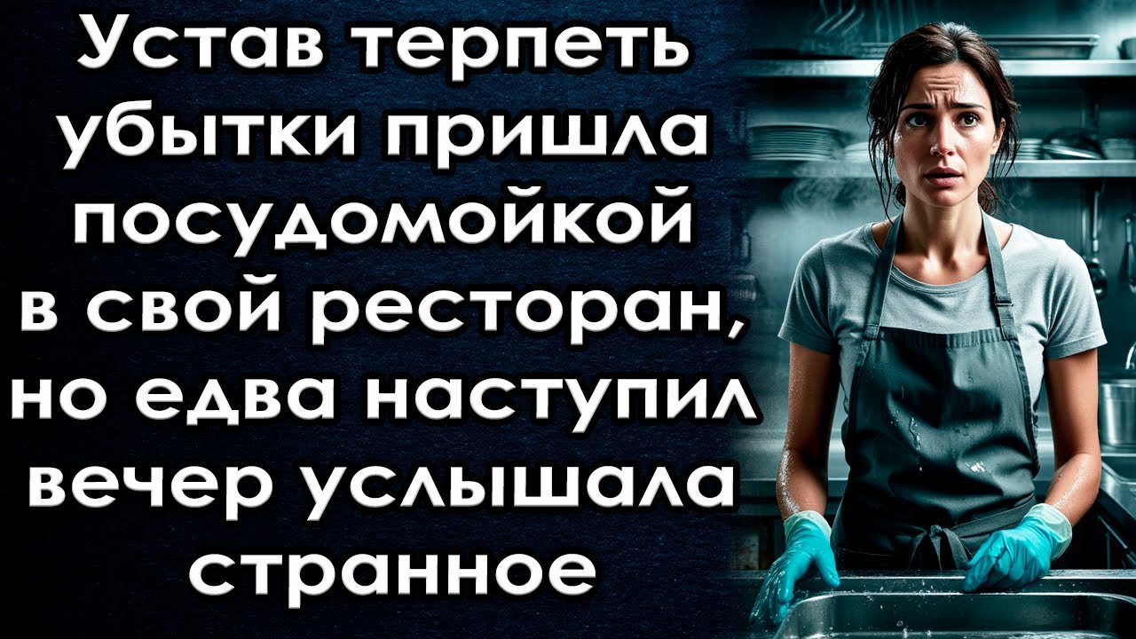 Устав терпеть убытки пришла посудомойкой в свой ресторан, но едва наступил вечер услышала странное