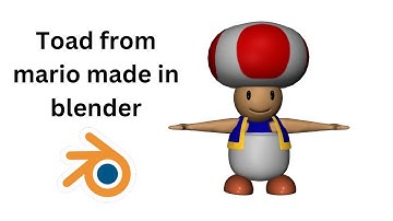 modeling toad character from mario game | beginner tutorial | #blender #blender3d #blendertutorial