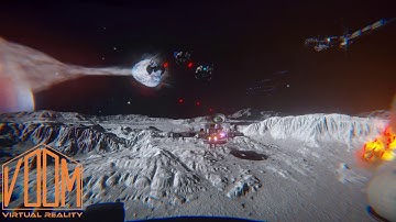 Virtual reality (VR) game experience - Moon Base Pendulum - VR Voom