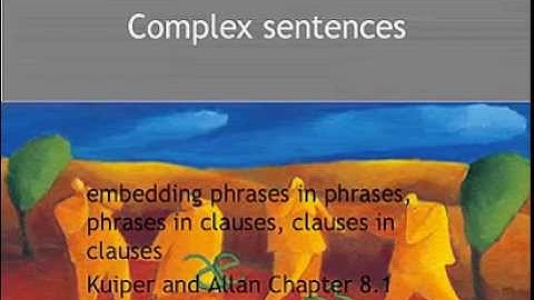 Kuiper and Allan - An Introduction to English Language 3e - Sentences - Embedding