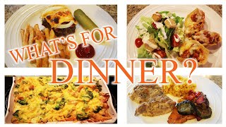 WHAT'S FOR DINNER?👩‍🍳// 4 EĄSY FALL MEALS //TACO STUFFED SHELLS //CHEESEBURGER MEATLOAF & MORE!