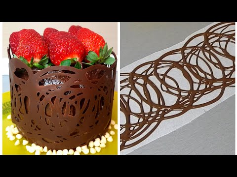 Grilaj de ciocolata pentru tort / Cum sa topesti ciocolata / Ornamente de ciocolata