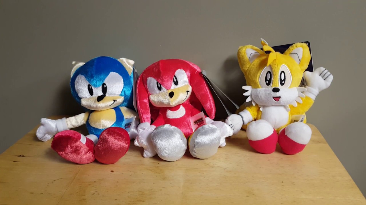 Tomy Sonic The Hedgehog 25th Anniversary 8 Classic Knuckles Plush In Hand Review Youtube