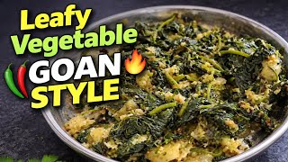 Healthy Goan Style Leafy Bhaji Recipe 🌿 | Quick &amp; Easy #trending #cooking 