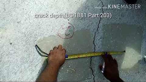 Crack depth(BS 1881 part 203)