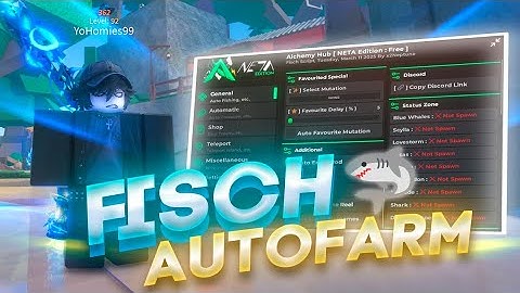 BEST Fisch Script Gui - [Fastest Auto Farm, Instant Catch + Auto Sell, Megalodon Hack] *NO KEY*