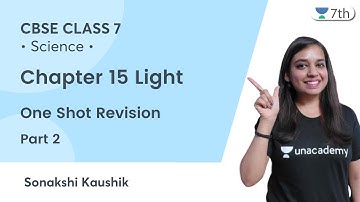 Chapter 15 Light Part 2 | One Shot Revision | Science | Unacademy 7th | Sonakshi Kaushik