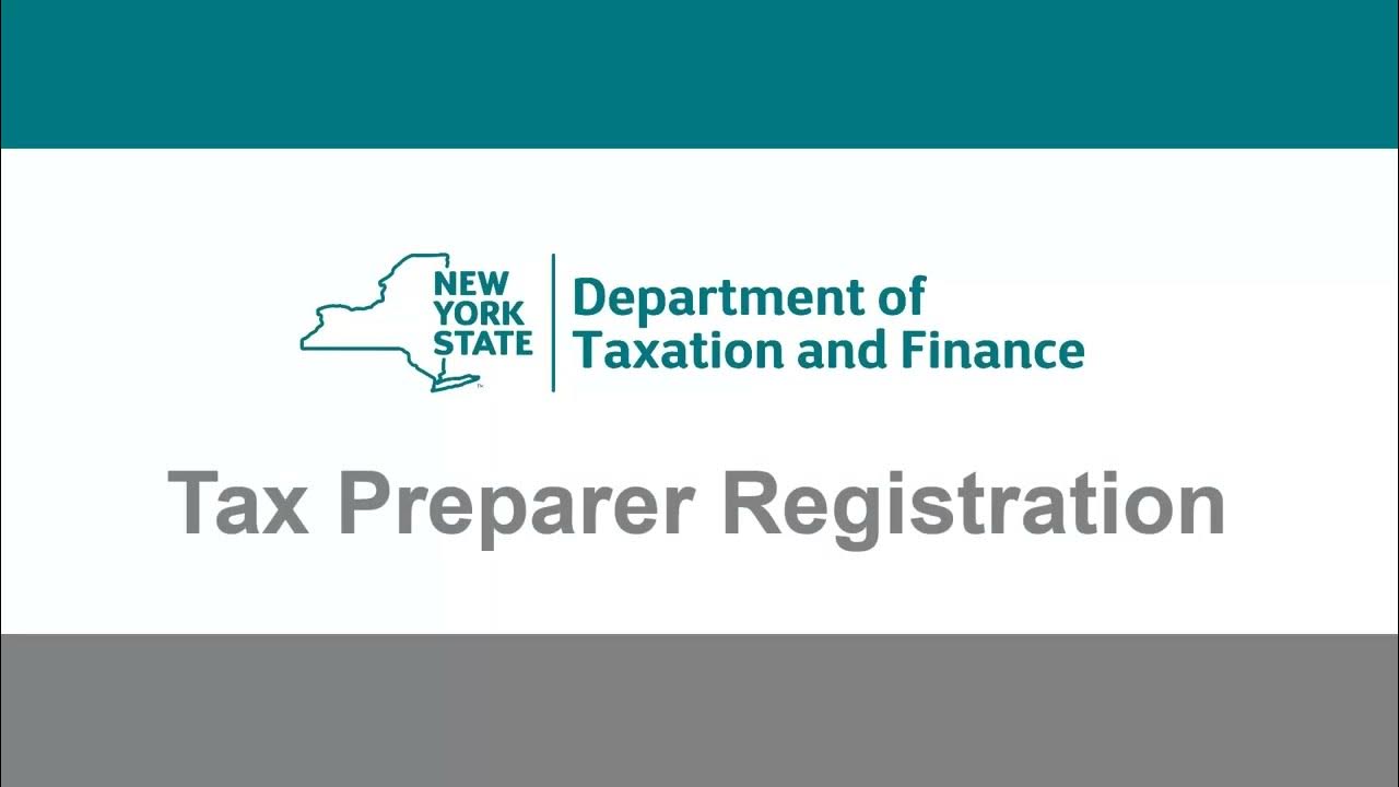 NYS Online Services Tax Preparer Registration YouTube