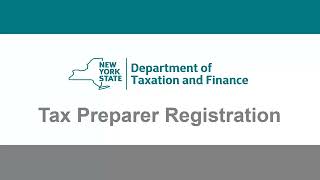 NYS Online Services - Tax Preparer Registration