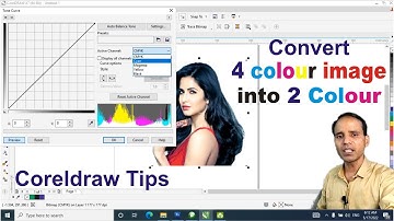 Convert 4 Colour Image into 2 Colour in Coreldraw