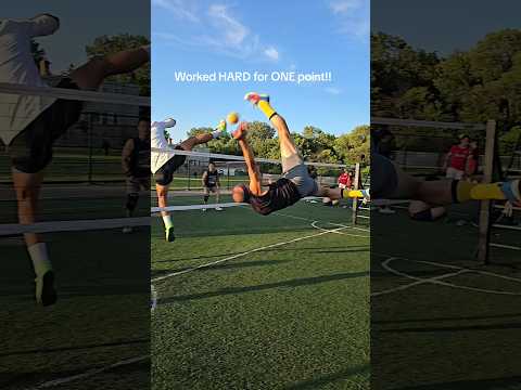 Casual Day after Hmong Freedom Festival. good BLOCK deflection and save by my teammate! #takraw