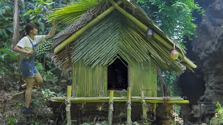 The most beautiful hut for Halloween - Halloween alone in the forest | New Wild Land / Off Grid