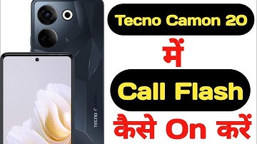 How to on call flashlight feature on Tecno camon 20 || Tecno camon 20 me call flash kaise on kare ||