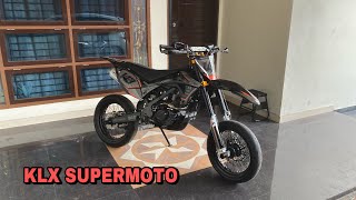 REVIEW KLX SUPERMOTO FULL MODIFIKASI