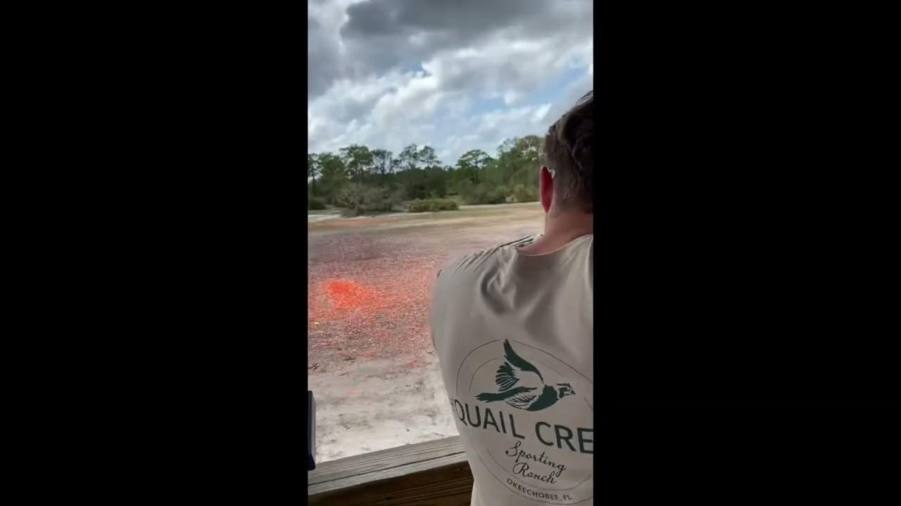 Shooting Clay Rabbits and Clay Birds Florida Shooting Range Shot Gun