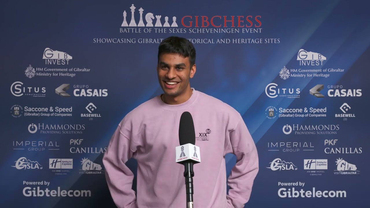 Thumbnail for #GibChess Battle of the Sexes, Round 10, interview with Ravi Haria