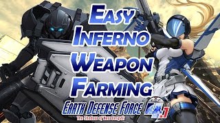 Earth Defense Force 4.1 The Shadow of New Despair - Easy Inferno Weapon Farming!