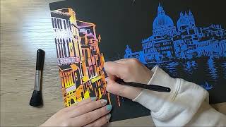 Scratch Art Timelapse | Beautiful Venice Scenery