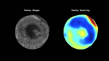 Asteroid Vesta: Topography and Gravity Map - Dawn Mission NASA Video Hd