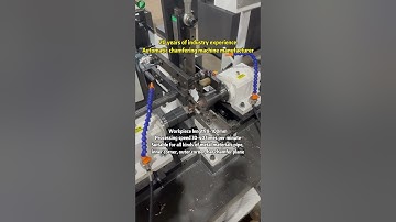 Copper pipe processing double head automatic chamfering machine, double servo precision control