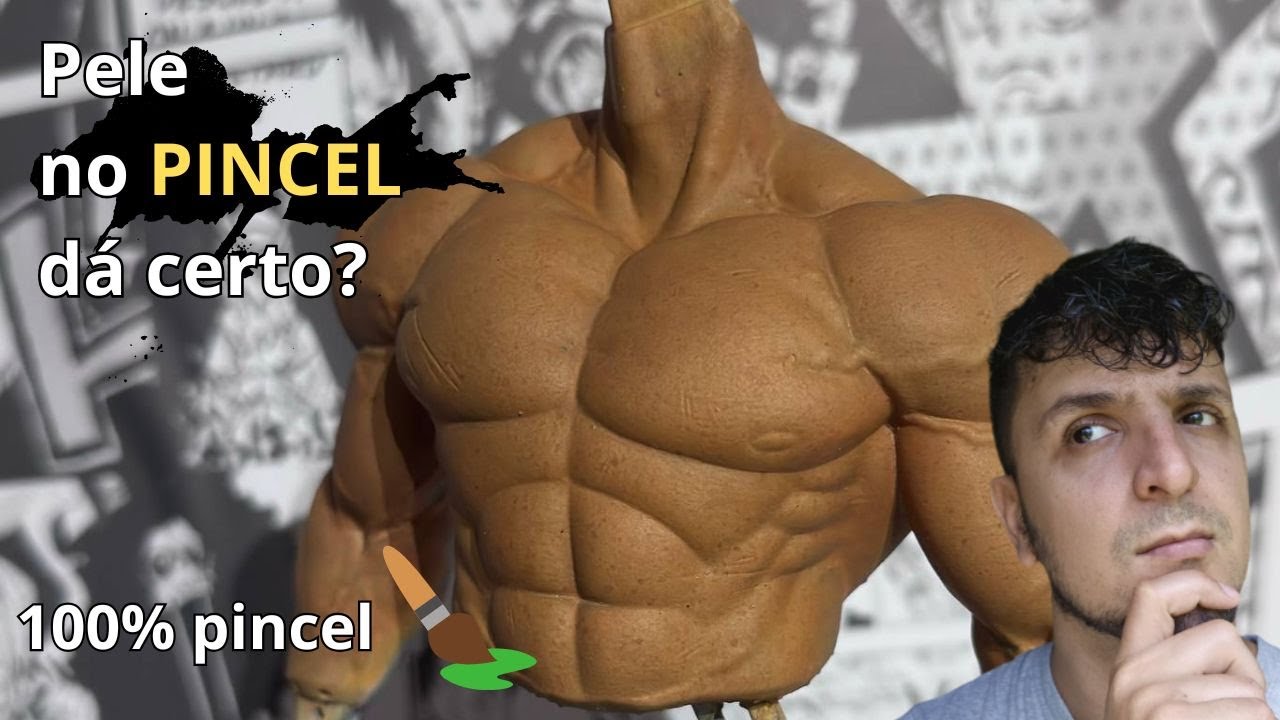 Como pintar pele com pincel. #wash #impressão3d