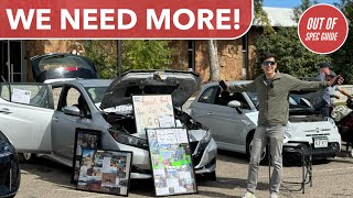 Drive Electric Events Are Great For Evangelists, But Need To Evolve
Max goes to a local event during Drive Electric Week, Electrify Longmont, to talk with Drive Clean Colorado and to EV drivers and enthusiasts about their experiences. Kyle offers a perspective on why these events need more fun and mainstream appeal to do more than preach to the choir of evangelists.
Check Out @carolinebray82 For LEAF Adventures
Check out Nigels Contact Info: https://www.evtransformotion.com/
***************************************************************************
Send your questions! guide@outofspecstudios.com
Find all of our Amazon must-haves here:
https://www.amazon.com/shop/influencer-3317696d
Please consider supporting our channel through Patreon:
https://www.patreon.com/outofspec
For more behind the scenes content:
Twitter: @Out_of_Spec
Maxs Twitter: @MaxPatten
***************************************************************************
If you liked this video, we recommend checking out some of our other channels!
Out of Spec Reviews: https://www.youtube.com/@OutofSpecReviews/
Out Of Spec Motoring: https://www.youtube.com/@OutofSpecMotoring
Out Of Spec Dave: https://www.youtube.com/@outofspecdave1554/
Out Of Spec Detailing: https://www.youtube.com/@OutofSpecDetailing
#colorado #electriccar #nissanleaf
0:00 Intro
0:52 Drive Electric Colorado
5:26 Carolines LEAF Story
10:05 Nigel and Challenges To EV Adoption
15:58 Charging Electric Motorcycle From Rivian R1T
17:39 Kyles Take Drive Electric Events Are Great For Evangelists, But Need To Evolve