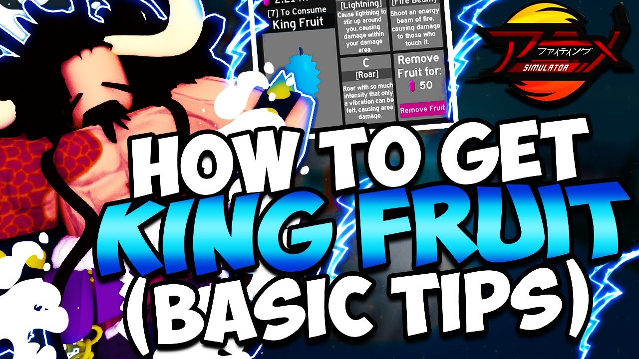 How To Get King Fruit BASIC TIPS Anime Fighting Simulator YouTube