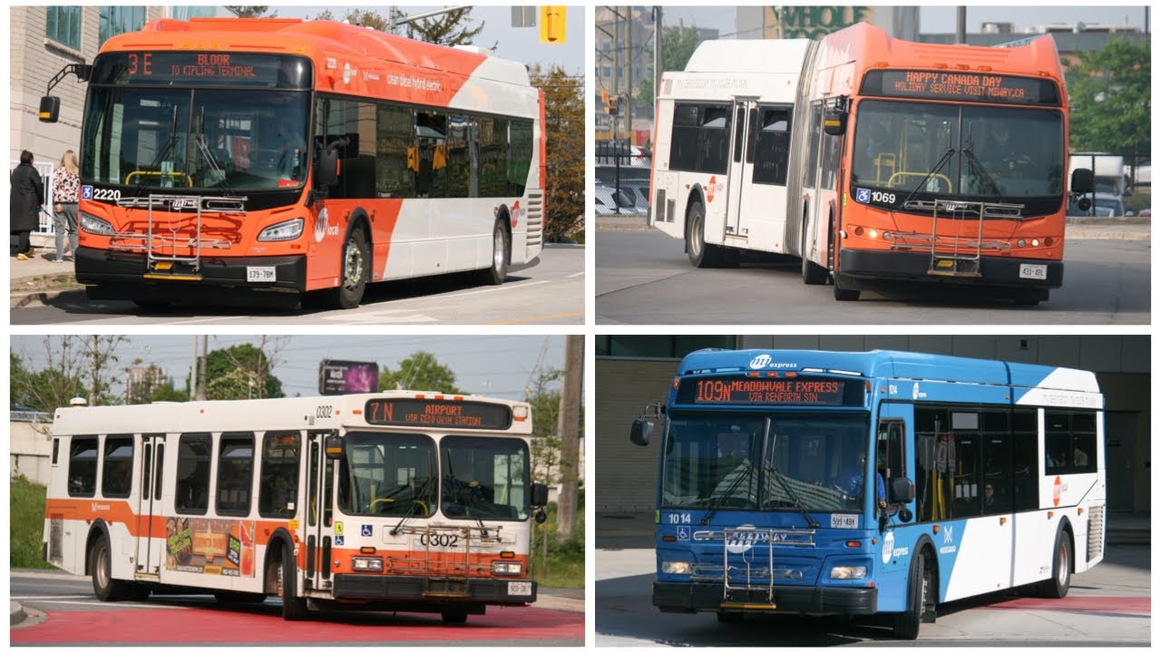 (Compilation) MiWay Bus Action Between Winter and Summer 2023.