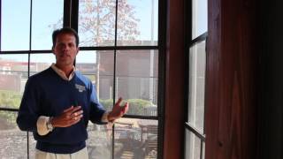 Are Charlotte Eze-Breeze® windows clear and how do you clean them?